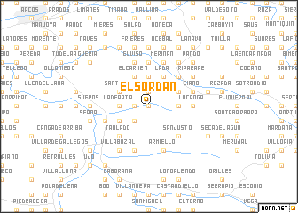 map of El Sordán