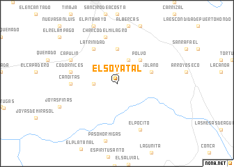 map of El Soyatal