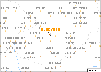 map of El Soyate