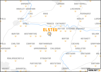 map of Elsted