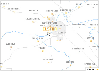 map of Elston