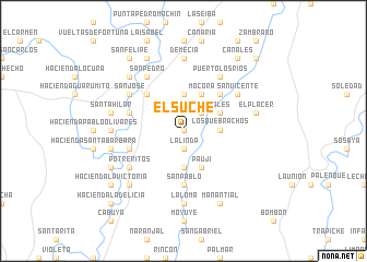 map of El Suche