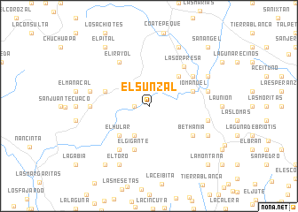 map of El Sunzal