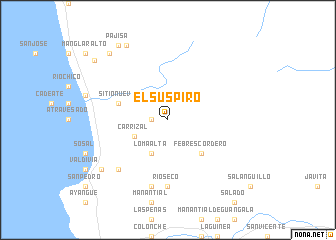 map of El Suspiro