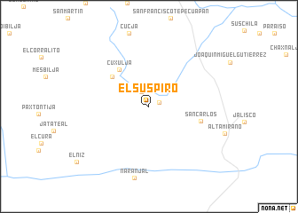 map of El Suspiro