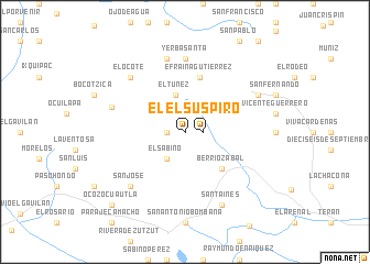 map of El Suspiro