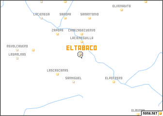 map of El Tabaco