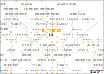 map of El Tabaco