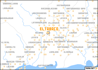 map of El Tabaco