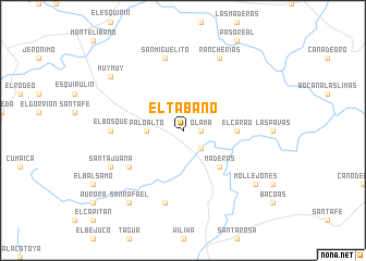 map of El Tábano