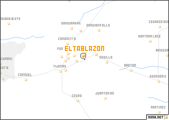 map of El Tablazon