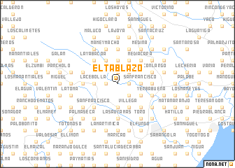 map of El Tablazo