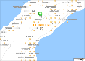 map of El Tablero