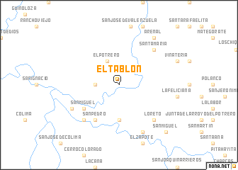 map of El Tablón