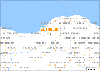 map of El Tablón