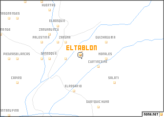 map of El Tablón