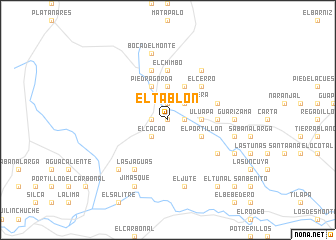 map of El Tablón