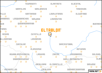 map of El Tablón