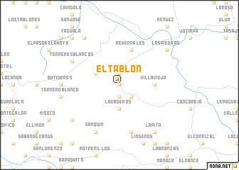 map of El Tablón