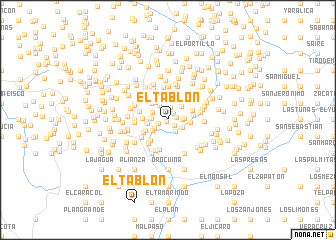 map of El Tablón