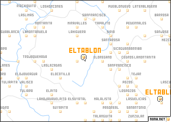 map of El Tablón