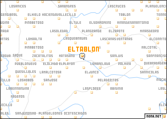 map of El Tablón