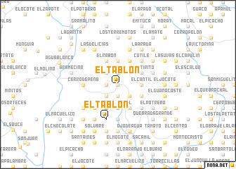 map of El Tablón