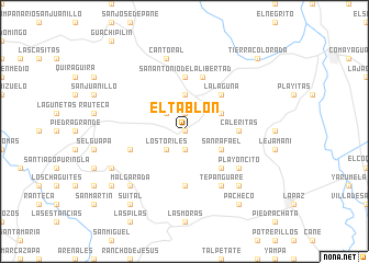 map of El Tablón