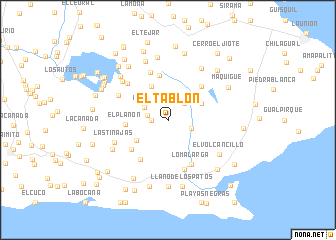 map of El Tablón