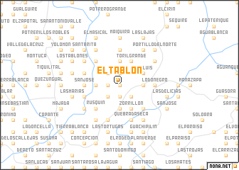 map of El Tablón