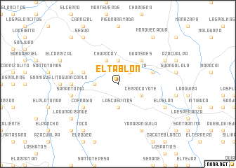 map of El Tablón