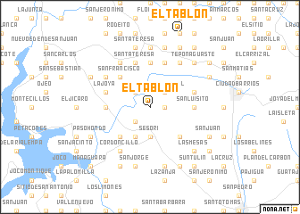 map of El Tablón