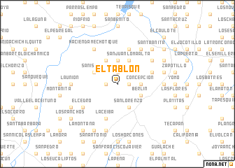 map of El Tablón