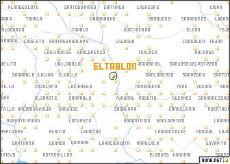 map of El Tablón