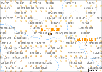 map of El Tablón