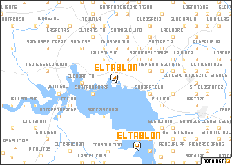 map of El Tablón