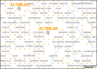 map of El Tablón