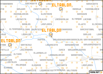 map of El Tablón