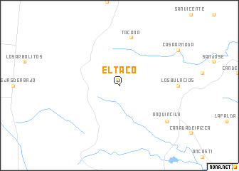 map of El Taco