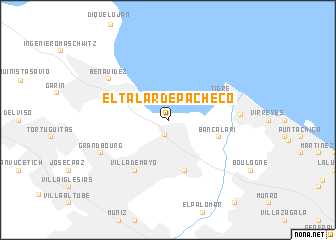 map of El Talar de Pacheco