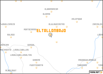 map of El Tallón Bajo