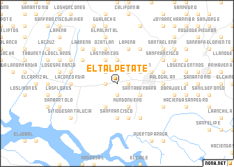 map of El Talpetate