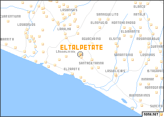 map of El Talpetate