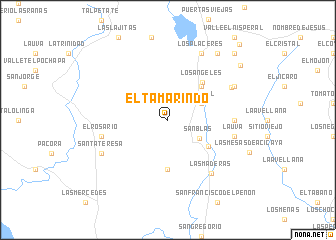 map of El Tamarindo