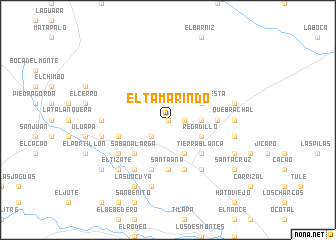 map of El Tamarindo