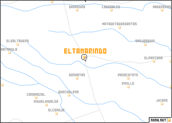 map of El Tamarindo