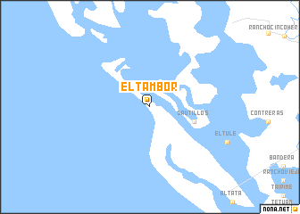 map of El Tambor