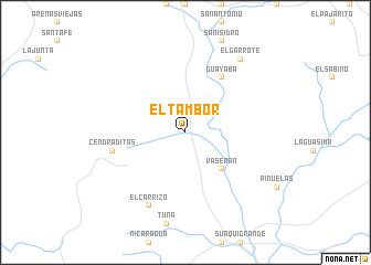 map of El Tambor