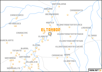 map of El Tambor