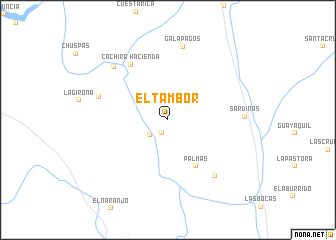 map of El Tambor